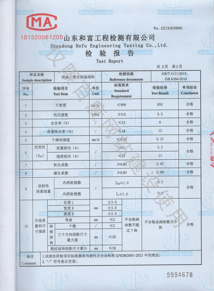 產(chǎn)品檢驗(yàn)報(bào)告第2頁(yè)